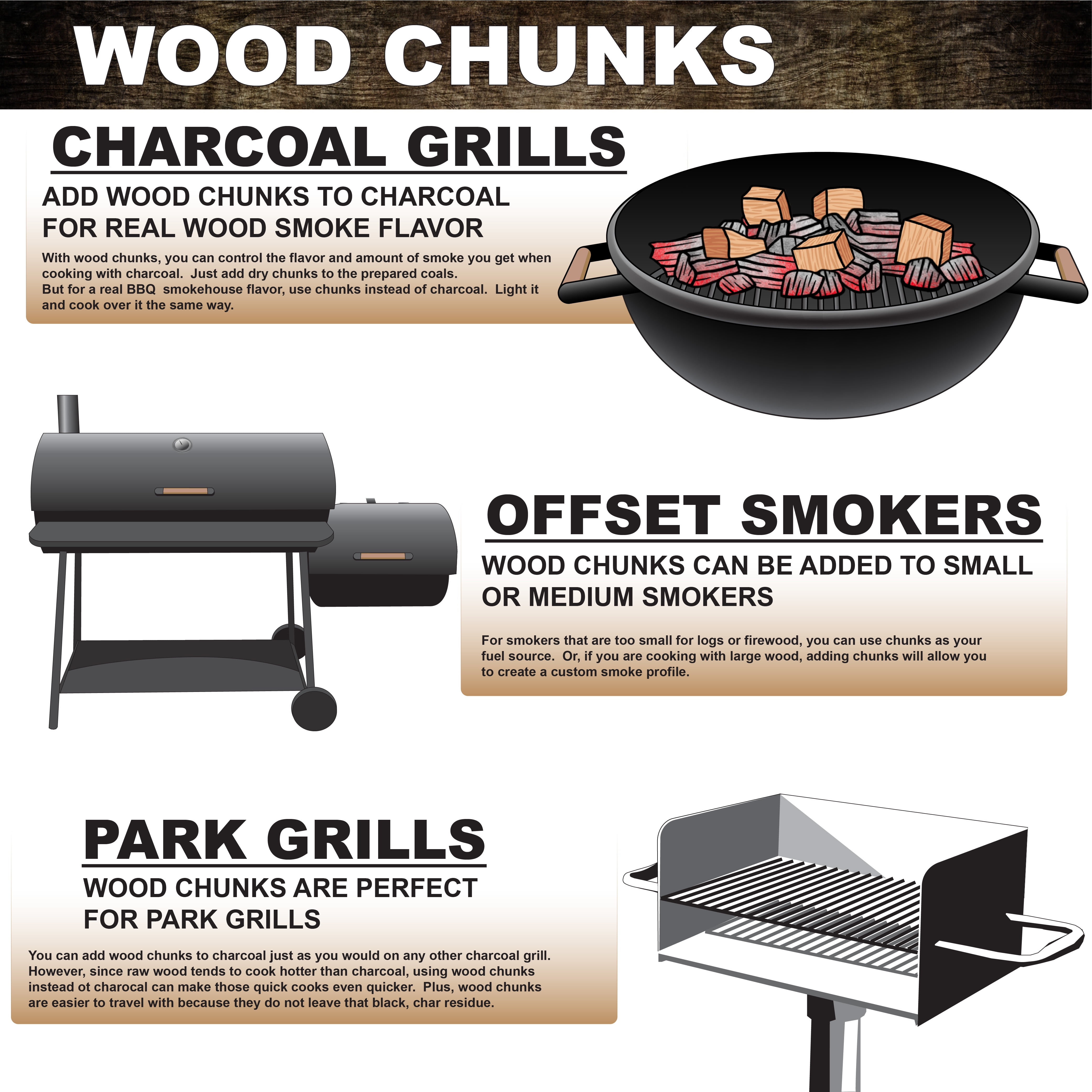 Hickory Smoking Wood Chunks - Western 500 CU