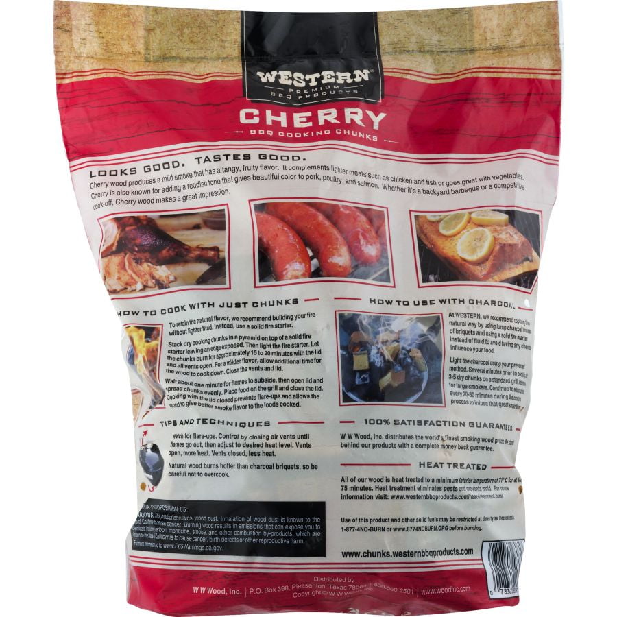 Premium Cherry BBQ Wood Chunks, 549 Cu in