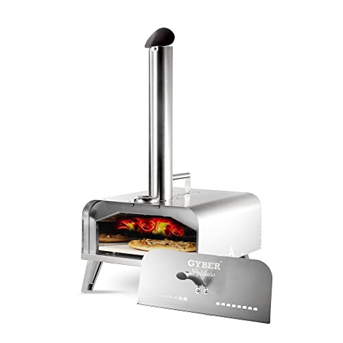 GYBER Fremont Stainless Steel Portable Outdoor Wood Fired 12" Pizza Maker Oven