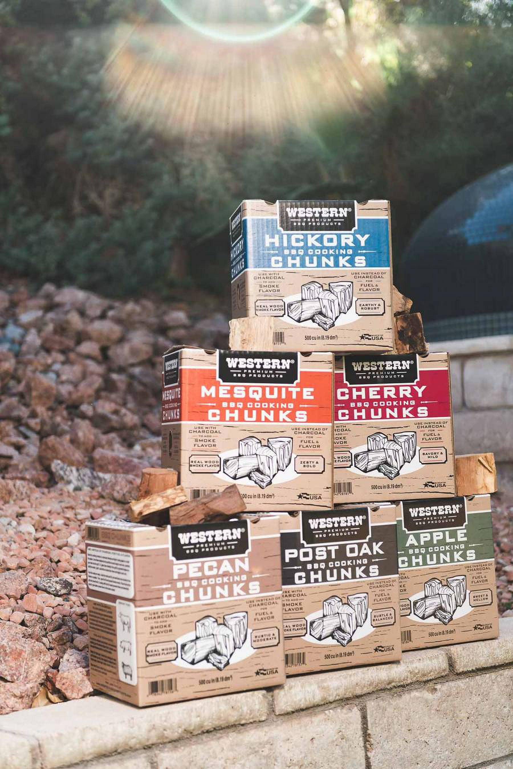Cherry Smoking Wood Chunks - Western 500 CU