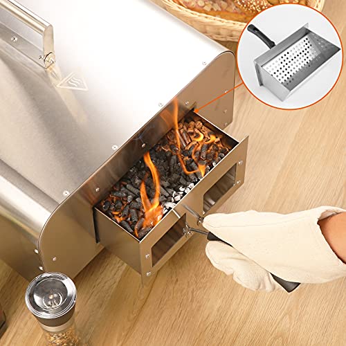 GYBER Fremont Stainless Steel Portable Outdoor Wood Fired 12" Pizza Maker Oven