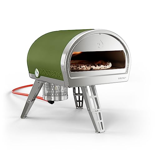 ROCCBOX by Gozney Portable Outdoor Pizza Oven - Gas Fired, Fire & Stone Outdoor Pizza Oven - New Olive Green