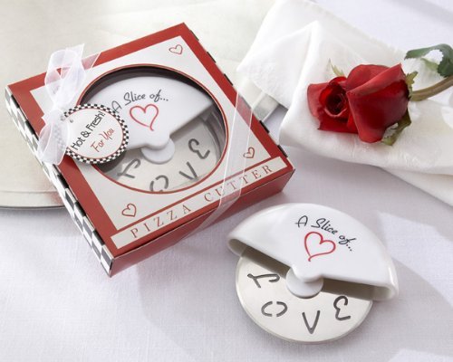 Kate Aspen 13015NA Slice of Love Pizza Cutter