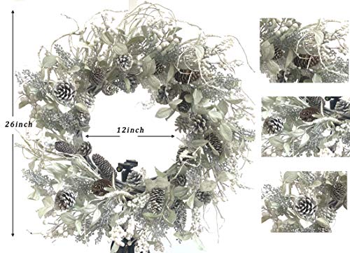Birch Berry Wreath: Elegant Winter Christmas Decor