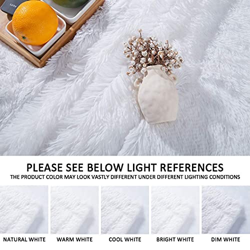 Soft White Faux Fur Christmas Blanket: Comfy & Cozy