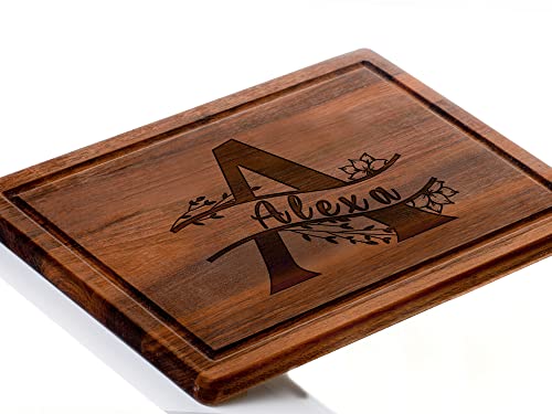 Personalized Monogram Christmas Cutting Board - Made in USA