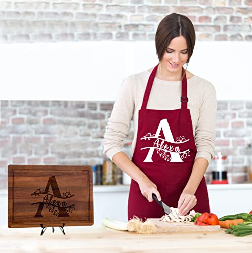 Personalized Monogram Christmas Cutting Board - Made in USA