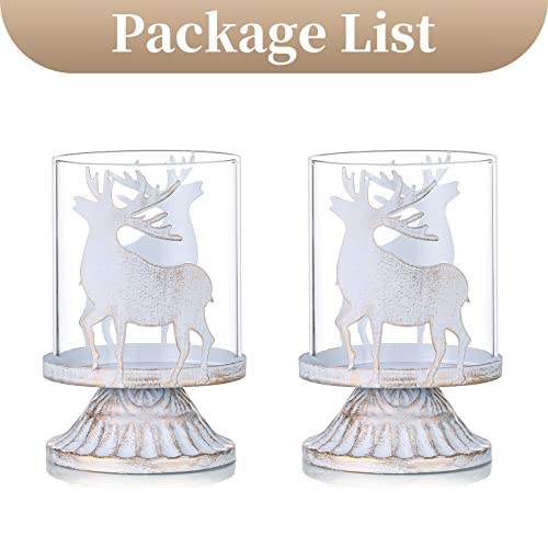 Vintage Christmas Candle Holders - Set of 2