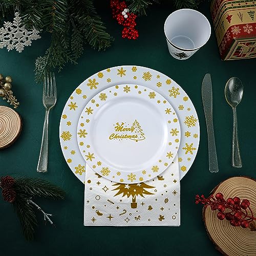 Complete Christmas Dinnerware Set for 50 Guests