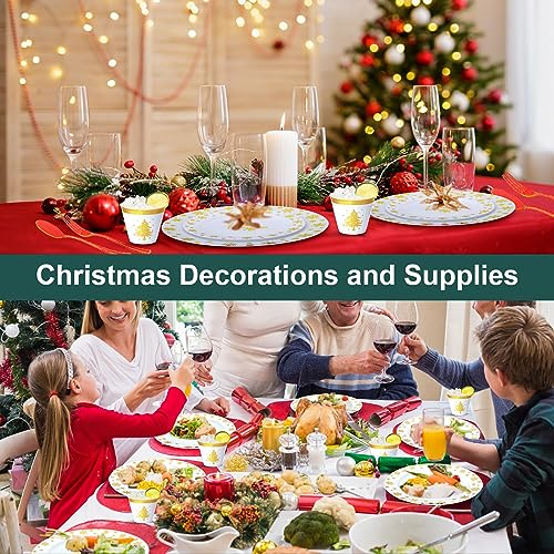 Complete Christmas Dinnerware Set for 50 Guests