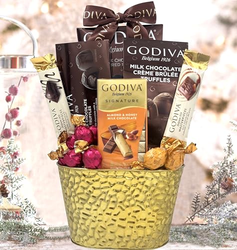 Godiva Chocolatier Christmas Gift Basket – LA Signature