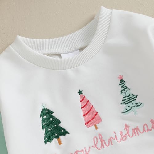 Christmas Onesie: Baby Sweatshirt Romper with Winter Tree