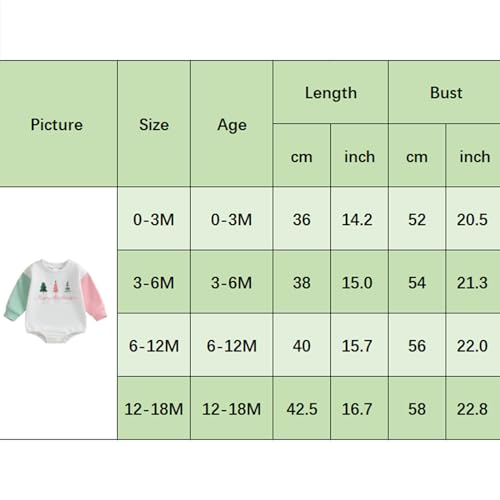 Christmas Onesie: Baby Sweatshirt Romper with Winter Tree