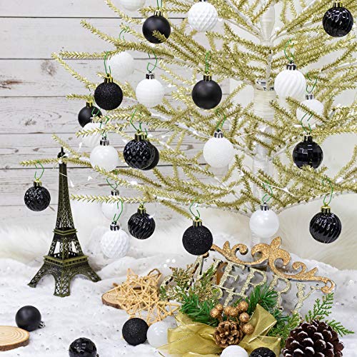 34pcs White Christmas Balls for Festive Decoration