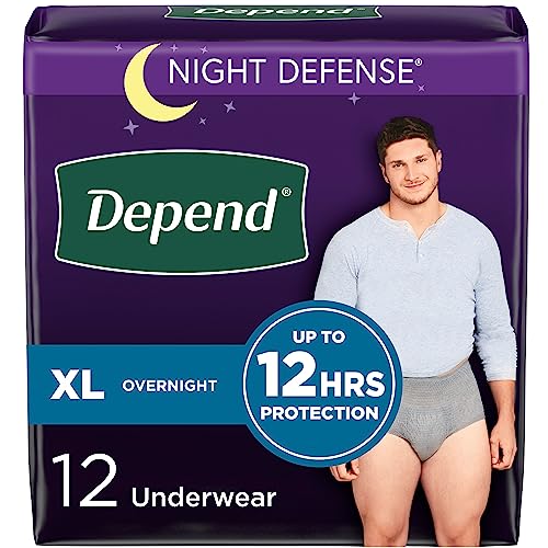 Extra-Large Depend Night Defense Incontinence Underwear for Men