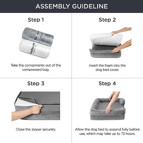 Orthopedic Waterproof Dog Bed with Removable Cover