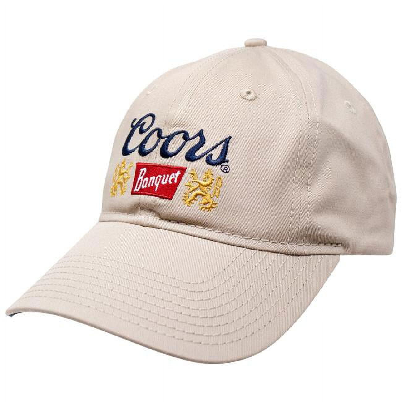 Coors Banquet Beer Logo Adjustable Khaki Hat Beige
