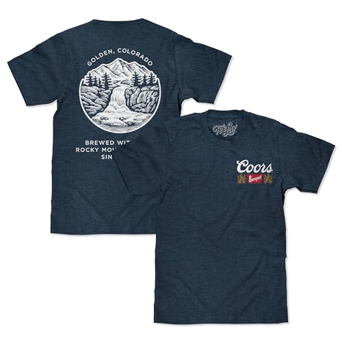 Coors Banquet Beer Tee - XL Mottled Denim