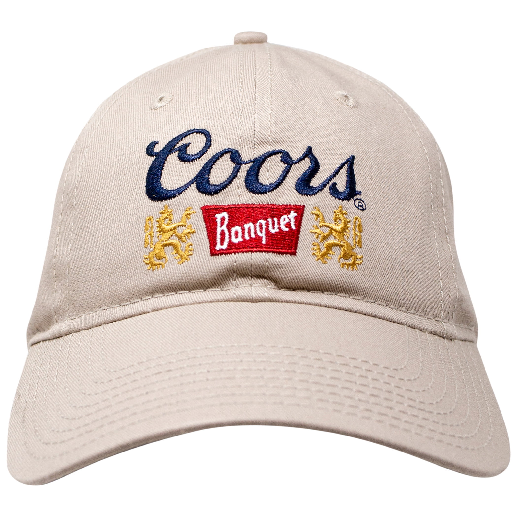 Coors Banquet Beer Logo Adjustable Khaki Hat Beige