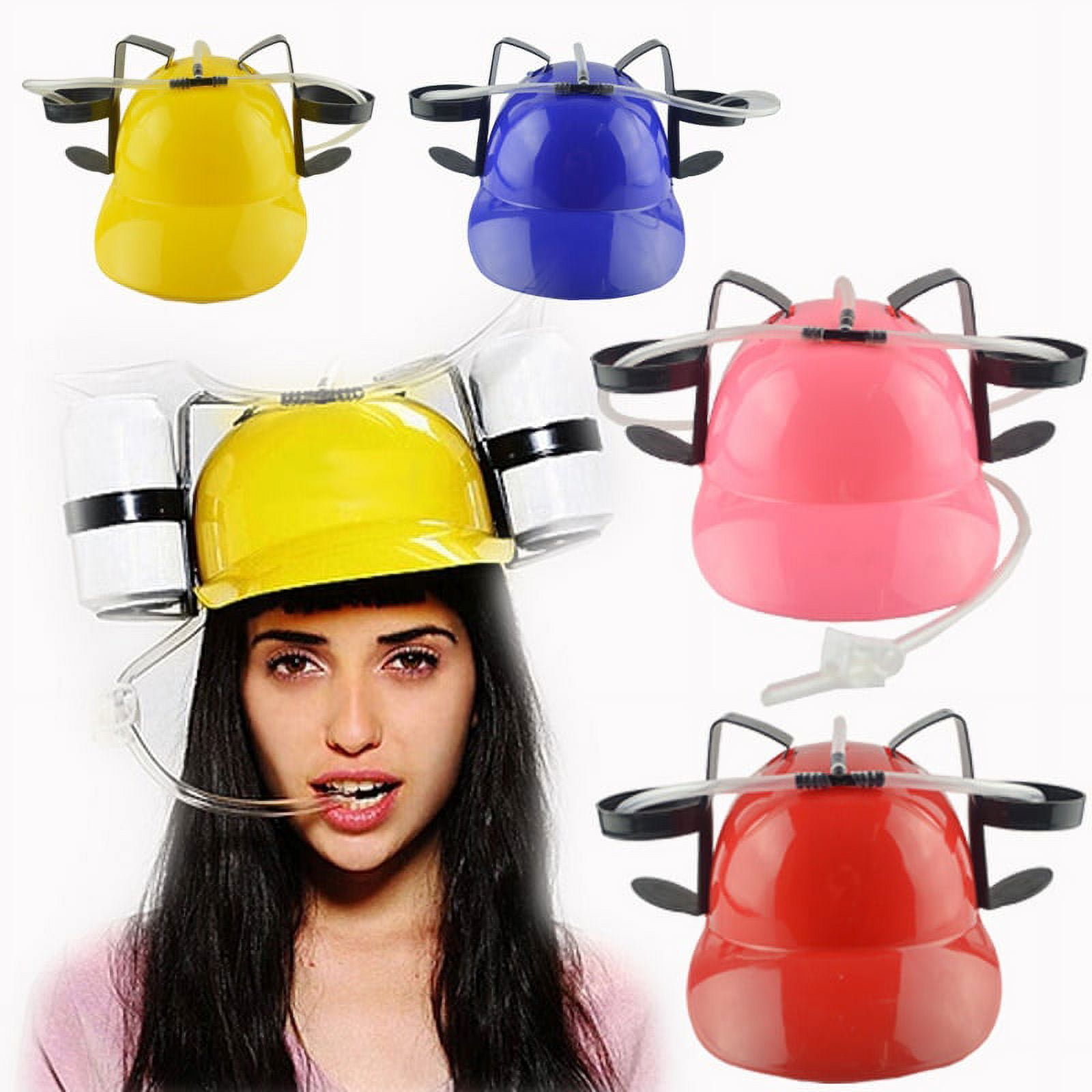 Beer Cola Guzzler Helmet with Straw
