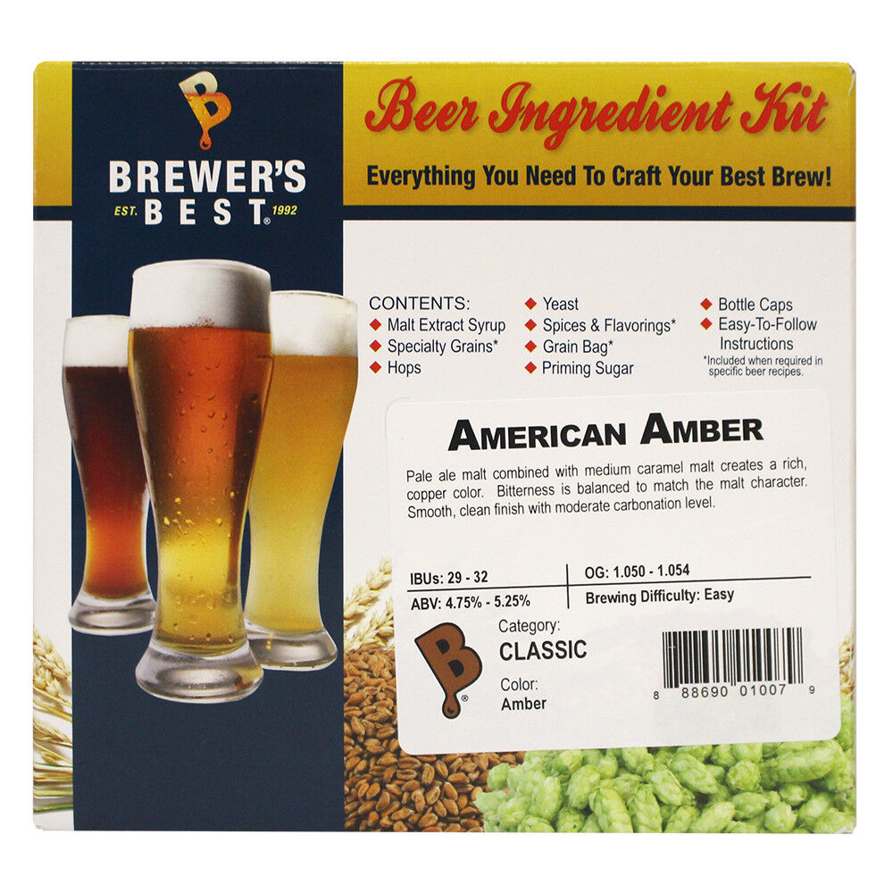 Home Brew American Amber Beer Ingredient Kit