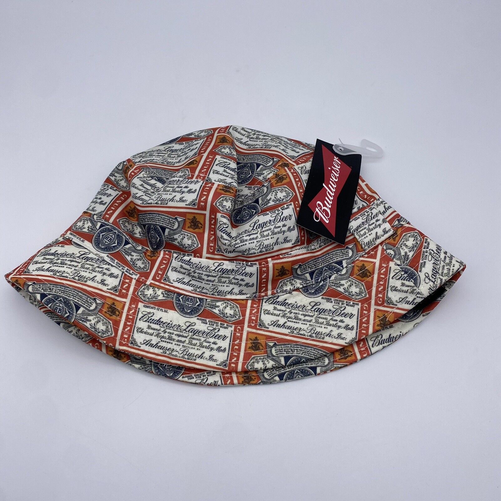 Budweiser Beer Repeating Label Bucket Hat
