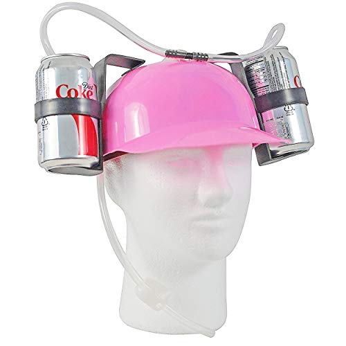 Pink Drinking Helmet for Beer and Soda