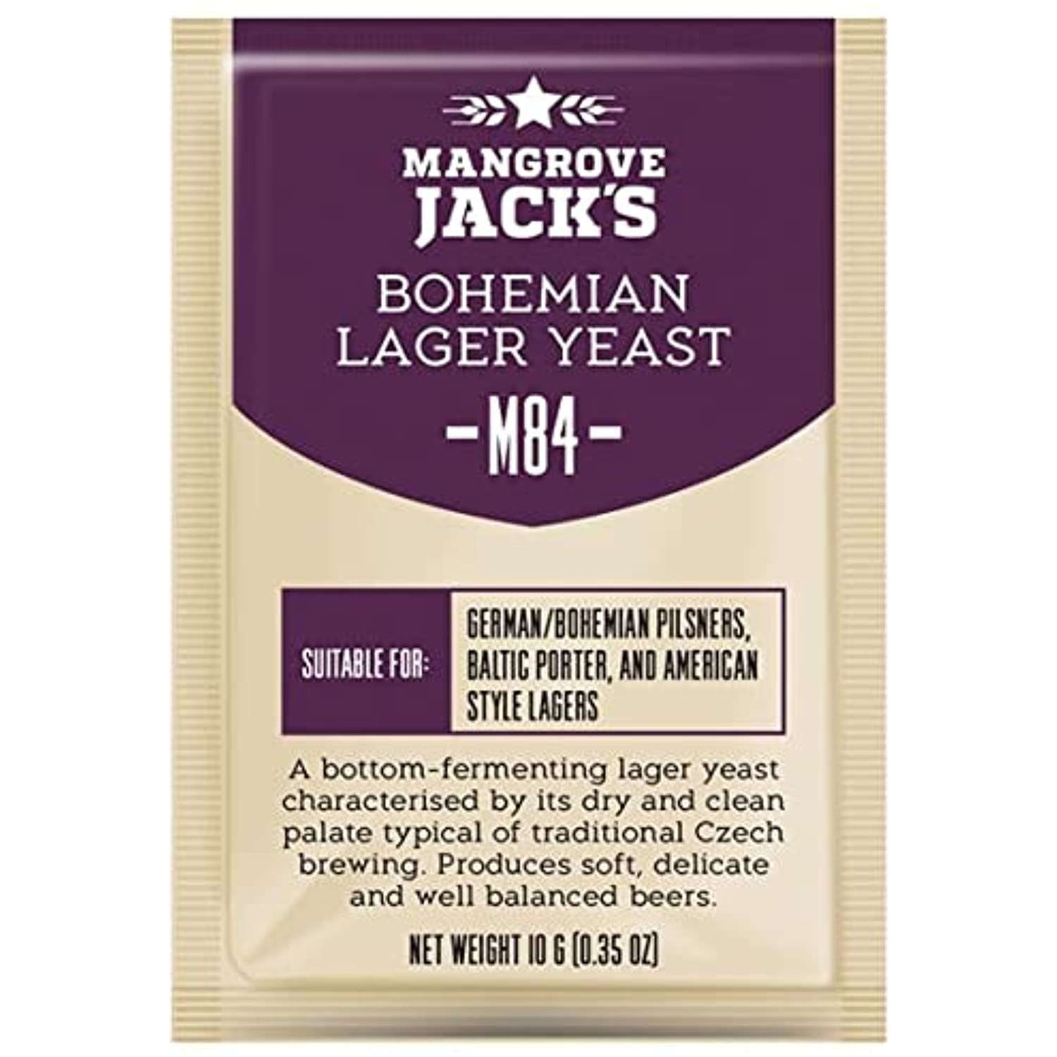 10-Pack Bohemian Lager Yeast for Craft Beer Making