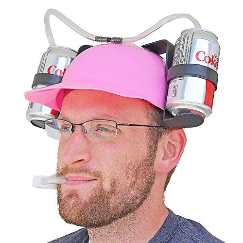 Pink Drinking Helmet for Beer and Soda