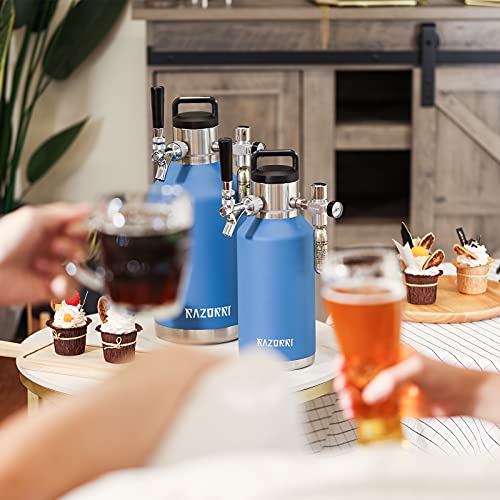 128oz Stainless Steel Beer Growler with Tap