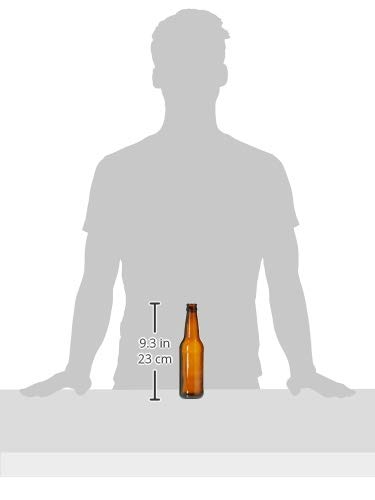 12 oz Beer Bottles- AMBER- Case of 24