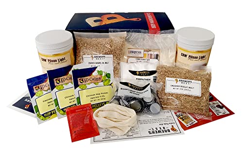 Home Brewing Kit with 5-Gallon IPA Ingredients