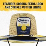 Corona Logo Lifeguard Straw Hat with Large Brim