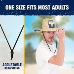 Corona Logo Lifeguard Straw Hat with Large Brim