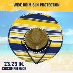 Corona Logo Lifeguard Straw Hat with Large Brim