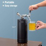 128oz Pressurized Mini Keg Growler Tap System