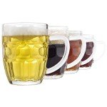 20 oz Dimple Stein Beer Mug Set of 4