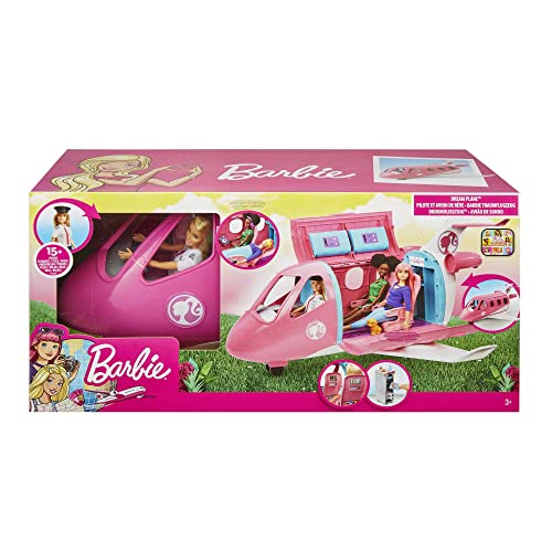 Barbie Dreamplane Playset with Doll and 15+ Travel Accessories