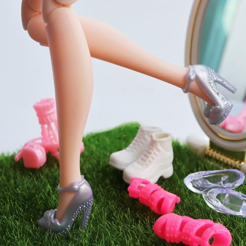 50 Assorted Barbie Doll Shoes Handbags Glasses Accessories