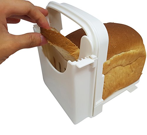 Adjustable Bread Slicer Guide with Rubber Paddings