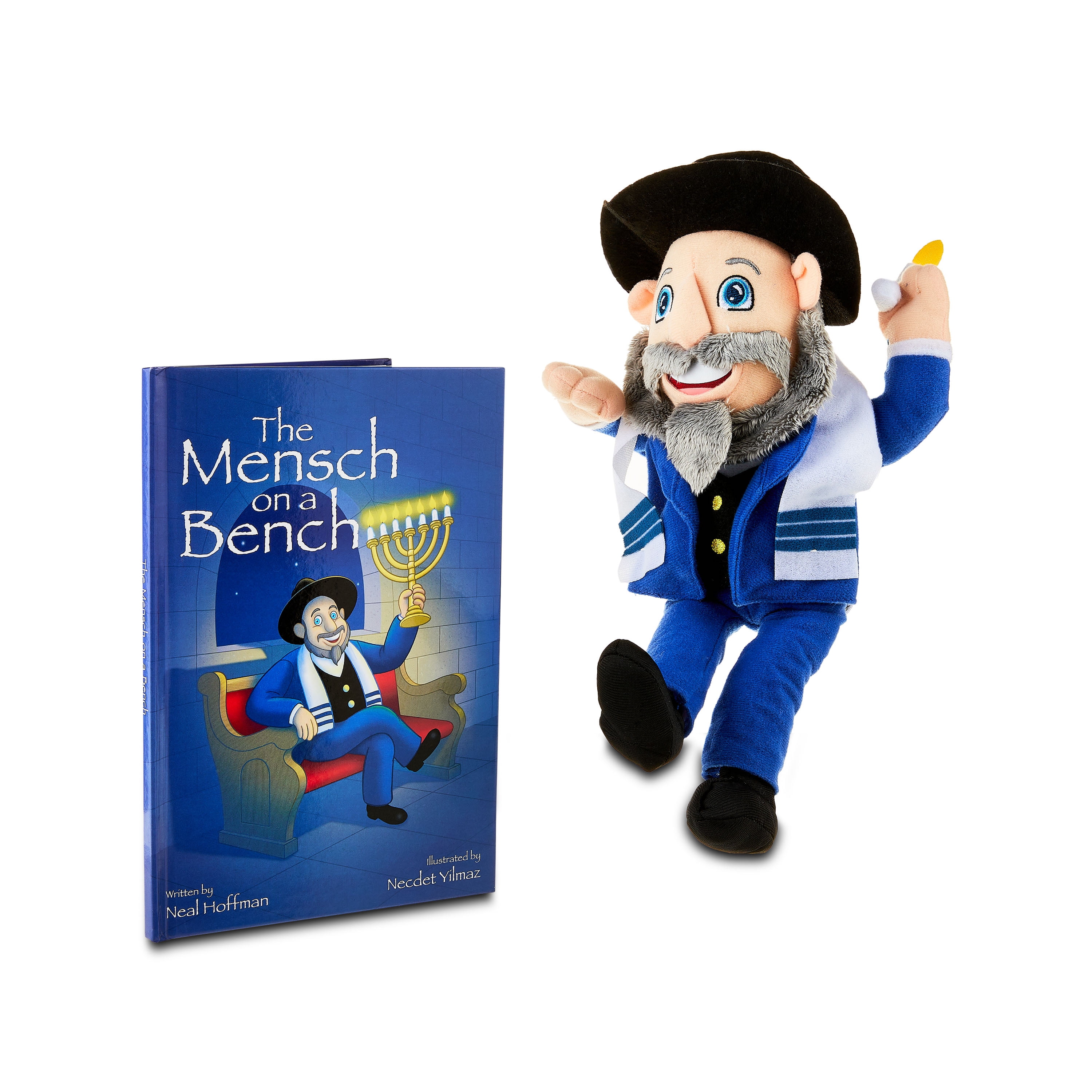 12" Hanukkah Moshe Plush Toy with Hardcover Book