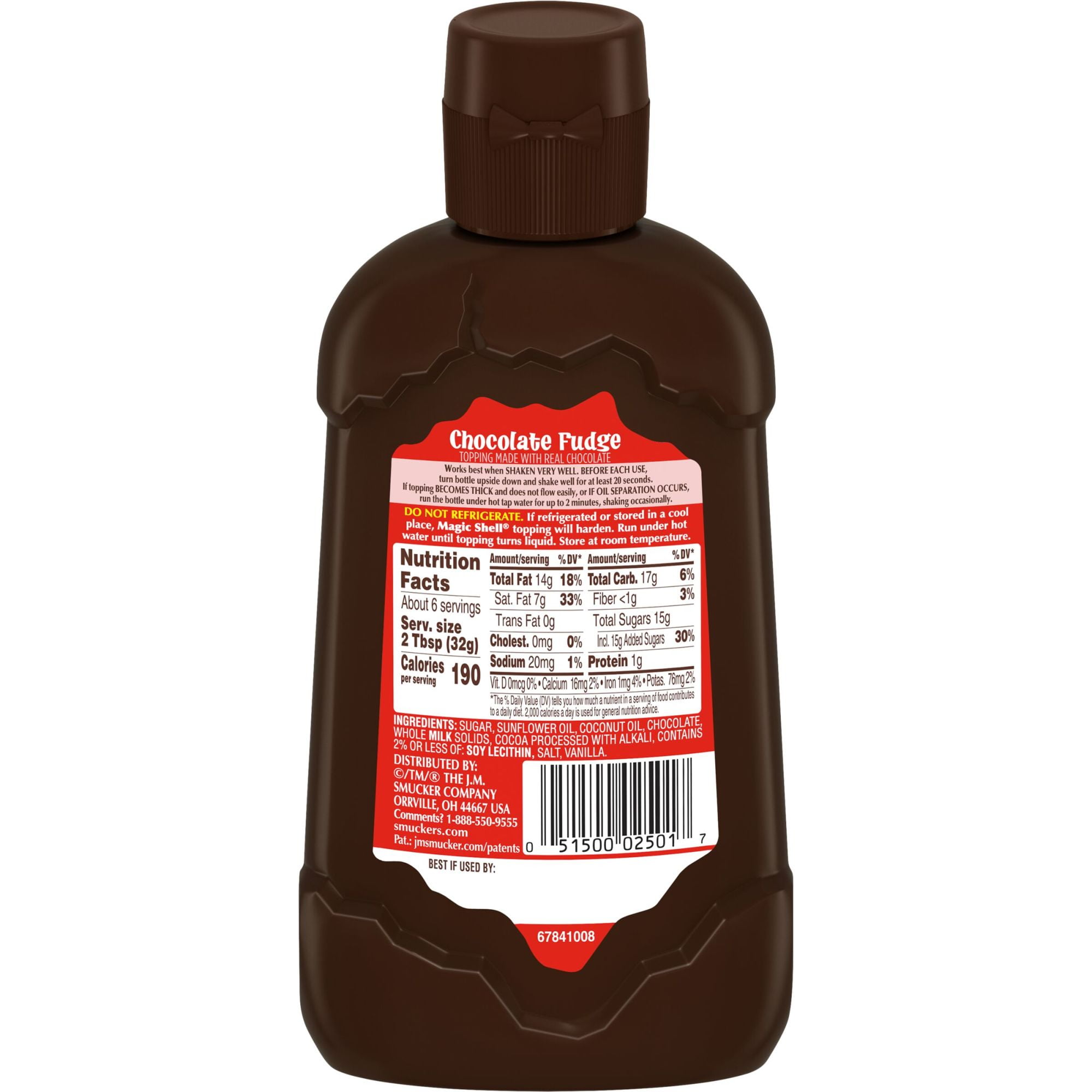 Smucker's Magic Shell Chocolate Fudge Topping, 7.25 Ounces