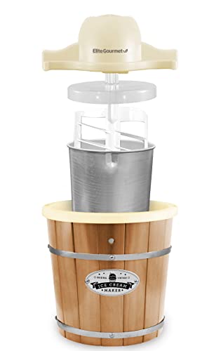 4 Quart Electric Ice Cream Maker with Recipe Booklet