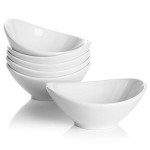 Teocera White Porcelain Dessert Bowls Set of 6