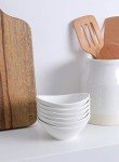 Teocera White Porcelain Dessert Bowls Set of 6