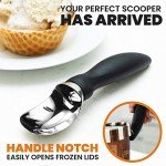 Comfort Handle Ice Cream Scoop - Black
