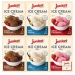 Junket Ice Cream Mix Bundle: 2 Vanilla, 2 Chocolate, 2 Strawberry
