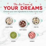 DASH My Mug Aqua Ice Cream Maker & Bowls