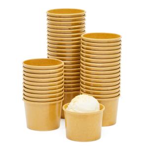 50 Disposable 5 oz Ice Cream Cups