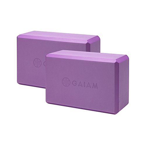Non-Slip Yoga Blocks, 2-Pack (Purple)